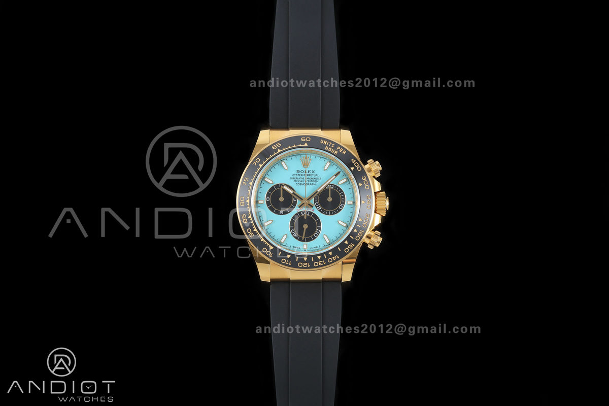 Daytona 126518 BTF 1:1 Best Edition Tiffany Dial on Oysterflex Strap DD4131 (Weighted)